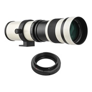 Camera MF Super Telephoto Zoom Lens F/8.3-16 420-800mm T Mount with Adapter Ring Universal 1/4 Thread Replacement for Canon EF-Mount Cameras EOS 80D 77D 70D 60D 60Da 50D 7D 6D 5D T7i T7s T6s T6i T6 T5i T5 T4i T3i T3 T2i SL2 SL1