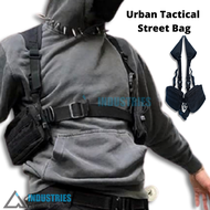 Tas Bawah Ketiak Tactical Hitam Dof Dual Strap Pinggang Terbaik A Industries / Pinggang Quality Tas
