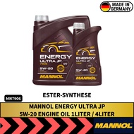 MANNOL Energy Ultra JP 5W-20 Engine Oil (1L/4L) (Fully-Synthetic) (MADE IN GERMANY) MN7906