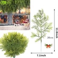 Special promotion!! 20 Pcs Artificial Leaves Branches 11.8 Inches Pine Stems Christmas DIY Accessories For Home Garden