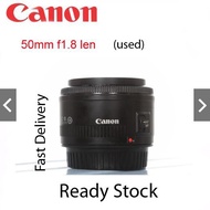 Canon EF 50mm f1.8 lens (Used)