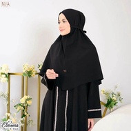 Gamis Abaya Arabian Abaya muslim kekinian 2024 dress muslim wanita hitam  elegant jumbo maxi dress p