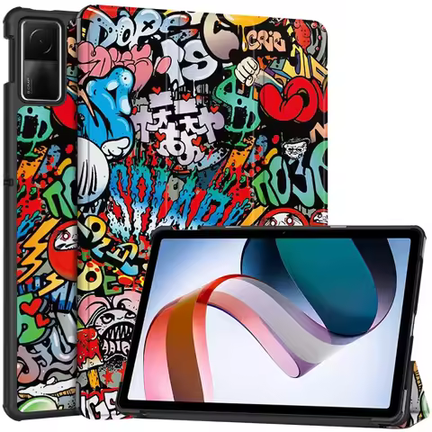 Kids Case For Xiaomi Redmi Pad SE 11 Inch 2023 8.7 4G PU Leather Tri-Folding Stand Magnetic Flip Cov