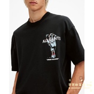 ALL SAINTS new back skull print short sleeved T-shirt