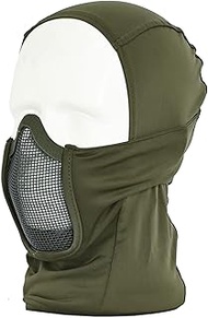 Tactical Balaclava Mesh Mask Ninja Style with Full Face Protection Airsoft Painball Mask Waterproof 