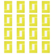 PATIKIL 5S Location Marking Corner, 16 Pcs 6 x 6 x 2 Inch PVC L-Shape Floor Marking Tape Workplace F