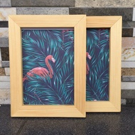 4R wooden photo frame without glass /pigura wall decoration