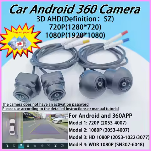Android auto SONY WDR camera 360 camera system car for Android Car Radio Built-in 360 Car view Bird'