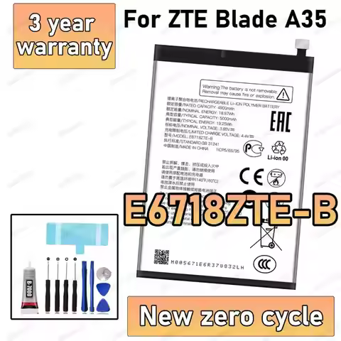 100% New High Quality E6718ZTE-B Battery For ZTE Blade A35 Replacement Battery Bateria