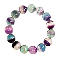 【正佳珠寶】螢石 頂級極淨 獨角獸螢石 14mm 彩螢石手珠