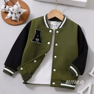 Varsity Baseball Jacket Free Initials Name Color Combination Jacket for Boys and Girls Ages 1 2 3 4 