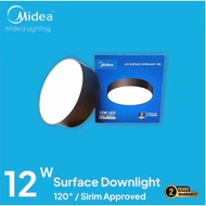 Midea Lighting Surface Downlight Round Black M3 (12W) MDL-DLM40R12W-03B