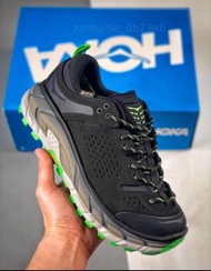 💜HOKA ONE ONE Tor Ultra Low Gore-Tex 黑綠男女戶外登山鞋 低幫厚底輕量防水運動鞋