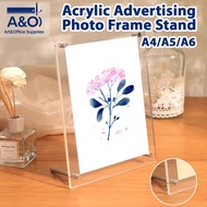 4R/A4/A5 Acrylic Photo Frame Placement Certificate Frame Wall Decoration Photo Frame Display Stand