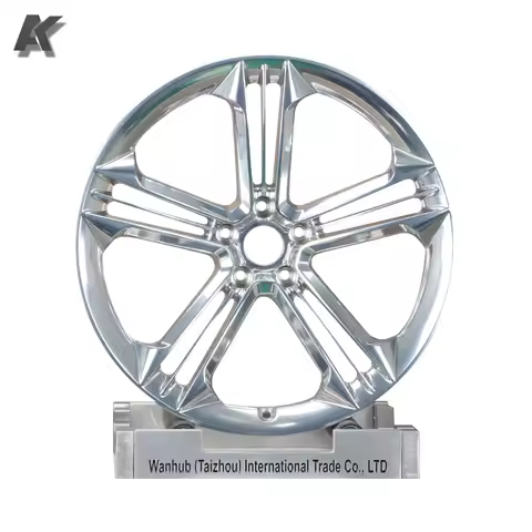 5x108 5x100 5x112 5x114.3 5x120 Polished Chrome 35mm ET One Piece 5 Spoke Forged Racing Car Wheels R