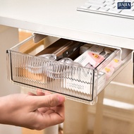 SG Under Table Desk Drawer Stationary Box Self-adhesive Under-drawer Storage Box Office Workstation 
