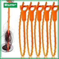5Pcs Sink Snake Tool Bendable Sink Unclogger Hair Remover Reusable Easy to Use Drain Clog Remover To