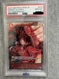 One piece card Luffy PSA10