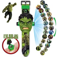 Projection Electronic Watch Hulk Spiderman Watch Children's Toys Avengers Iron Man Avengers