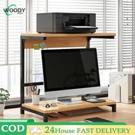 Wooden Monitor Stand Printer Table Computer Stand Printer Rack