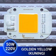 LED COB 50 Watt 220 Volt AC Warna Golden Yellow/Kuning
