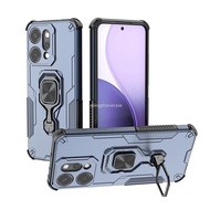 Ốp Giáp cho Oppo chống sốc reno14 14pro 14F 5g 2025 mềm bảo vệ cứng bìa với Nhẫn kim loại xoay được