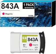 ASANSH C1Q59A 843A Ink Cartridge Use for Pagewide XL 4000 4100 4500 4600 5000 5100 Printers (1-Magen