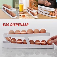 白色冰箱雞蛋分配器 雞蛋收納盒 家用廚房雞蛋收納盒 [平行進口]