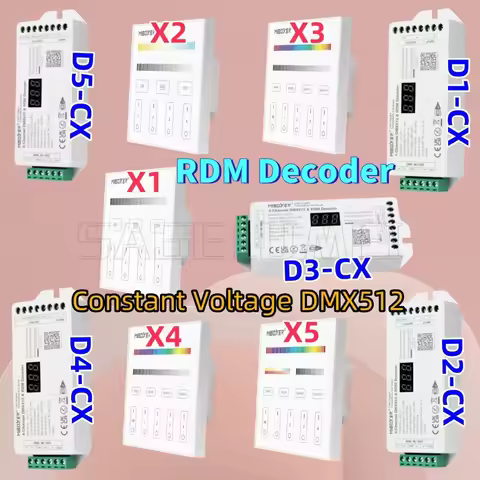 D1/D2/D3/D4/D5-CX DMX512 Miboxer Constant Voltage DMX512 & RDM Decoder Master Controller Single Colo