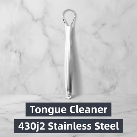 Tongue Scraper–Remove Tongue Coating, Bad Breath&Oral Odor,Fresh Breath Instantly, Reusable, Before/