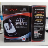 100% ORIGINAL TOYOTA TYPE T-4 AT FLUID (4L)