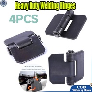 4 Pack Weldable Door Hinges, Steel Weld on Gate Hinges for Trailer