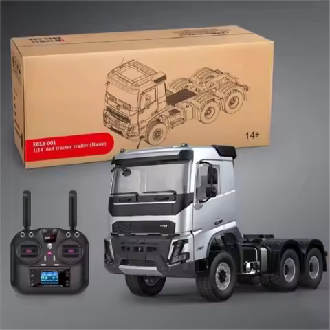 1/14 Double E E013 Remote Control Tractor Truck 6X4 FMX RC Car 2-Speed Transmission Vehicle Model Me