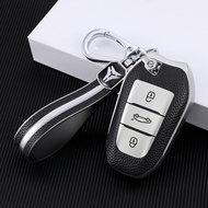 TPU Shell Fob Keychain For Peugeot 308 408 508 2008 3008 4008 5008 Citroen C1 C2 C4 C4L C6 C3-XR Picasso DS3 DS4 DS5 Car Key Case Cover