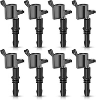 Pack of 8 Straight Boot Ignition Coils for Ford Lincoln Mercury V8 V10 4.6l 5.4l 6.8l Compatible wit