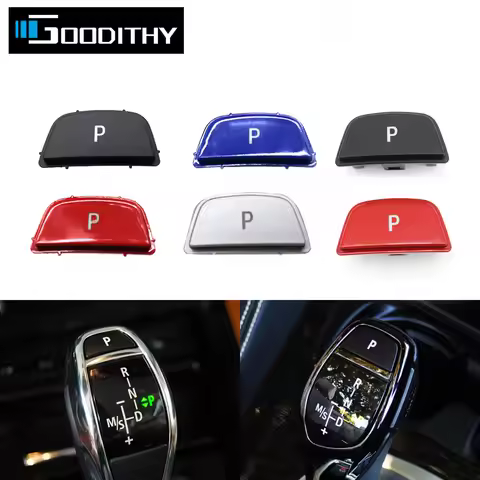 Car Gear Shifter Lever Auto Parking P Button Cap For BMW 1 2 3 4 5 5GT 6 7 X3 X4 X5 X6 F30 F34 F36 F