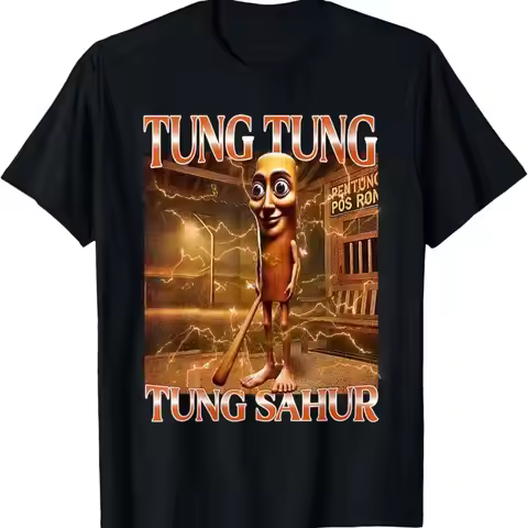 Tung Sahur Funny Brainrot Meme Italian T Shirt