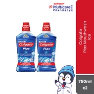 Colgate Plax 750ml X2 Ice