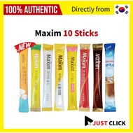 Maxim 10 STICKS instant coffee / Mocha Gold White Simple latte Arabica  Original Black Americano Ice