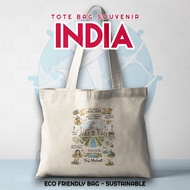 Souvenirs Souvenirs Tote Bag India Overseas - By Tote Bag India History of Tourism City - Tote Bag S