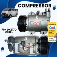 CAR AIRCOND COMPRESSOR 👉 FOR URVAN NV350 E26-(2012) ☝ High Performance ☝ [7PK DKS17D ZEXEL]