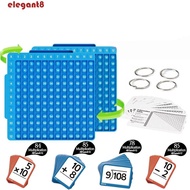 ELEGANT Multiplication Flash Cards, Math Manipulatives IQ Game Math Board Fidget Toy, Game Blocks Ea