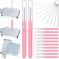 Lumkew Shower Head Cleaner Tools, Multiple Shower Head Cleaning Brushes, Bathroom Showerhead Picks C