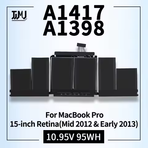 A1417 Laptop Battery Replacement A1398 for MacBook Pro 15 Inch Retina (Mid 2012 & Early 2013) ME665L
