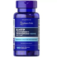 ของแท้ พร้อมส่ง ของใหม่ Puritan's Pride 5 HTP L-5-Hydroxytryptophan 100 mg 60 120 capsules ลดภาวะซึมเศร้า