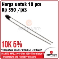 10x NTC 10K MF52 Thermistor 5% 3950 NTC MF52-103