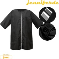 JENNIFERDZ Hair Stylist Hairdressing Cape, Waterproof Professional Hair Cutting Gown with Sleeved, B