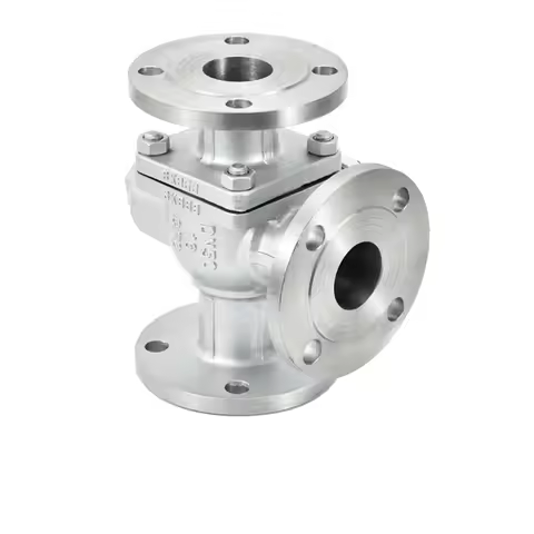 1/2" 3/4" 1" 1-1/4" 2" 2.5" 304 Stainless Steel 3-way Flange Ball Valve High Temperature Stainless S