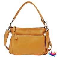 Notre Favori Women's Leather Crossbody Handbag - Ariel Plus in Various Colors with Gold and Black Ha