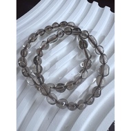 Tumble Smoky Quartz bracelet / Tumble Smoky Quartz bracelet / Natural Stone bracelet